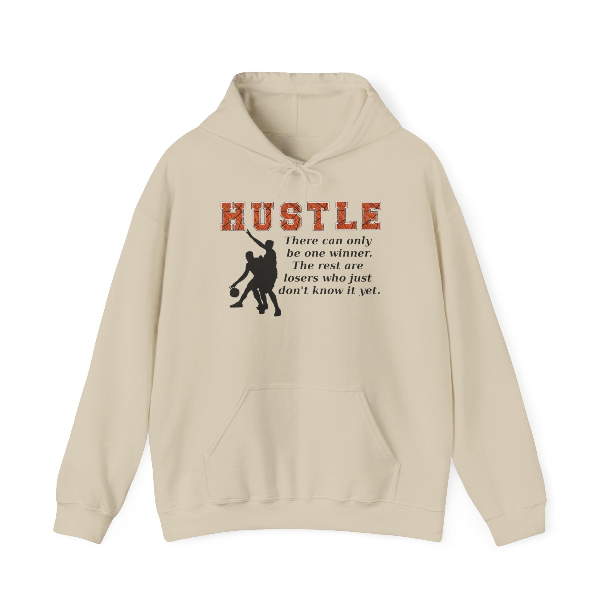 Basketball Hustle Motivational Encouragement Heavy Blend™ Casual Comfort Hoodie