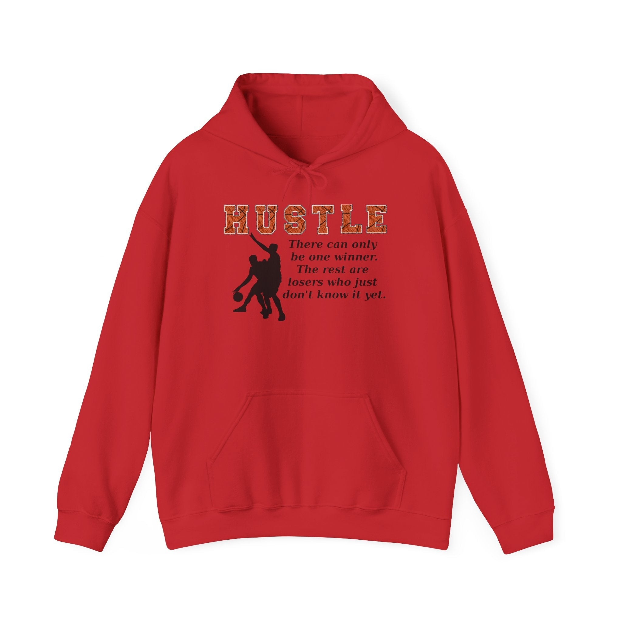 Basketball Hustle Motivational Encouragement Heavy Blend™ Casual Comfort Hoodie