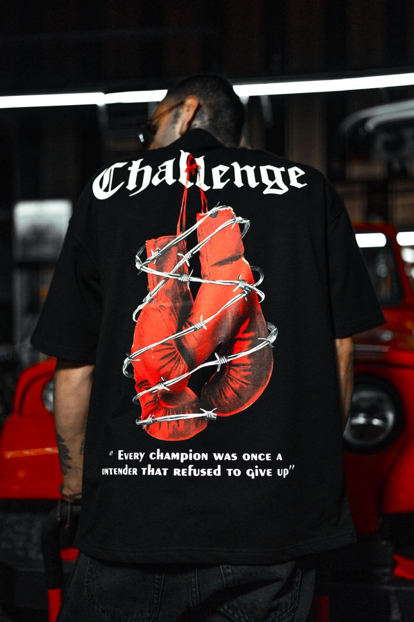 Challenge T-Shirt - Motivational Boxing Graphic Tee